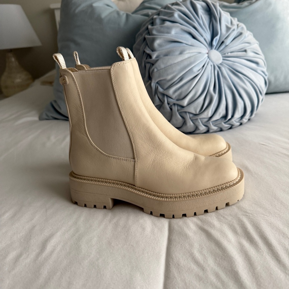 Sam Edelman Beige Ankle Booties